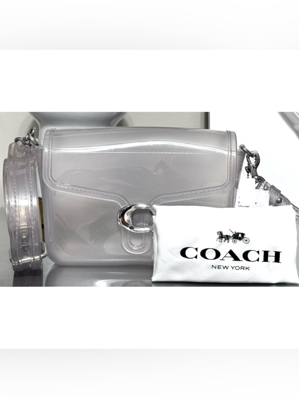 COACH Jelly Tabby CLEAR Crossbody Bag - Picture 2 of 12